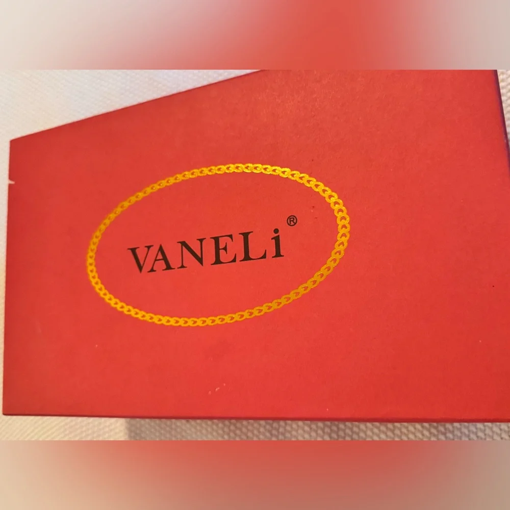 VANELI Farasy Soft Beige & Gold Chain Slide Sandals Women’s Shoes